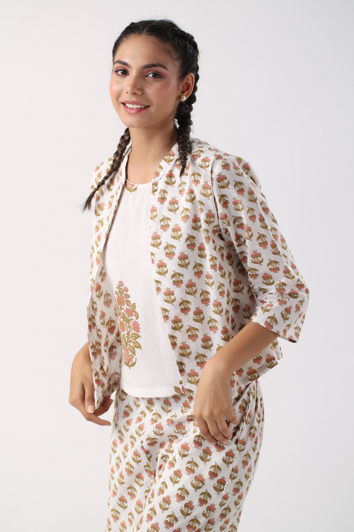 Radiant Petals Cotton Three Piece Set