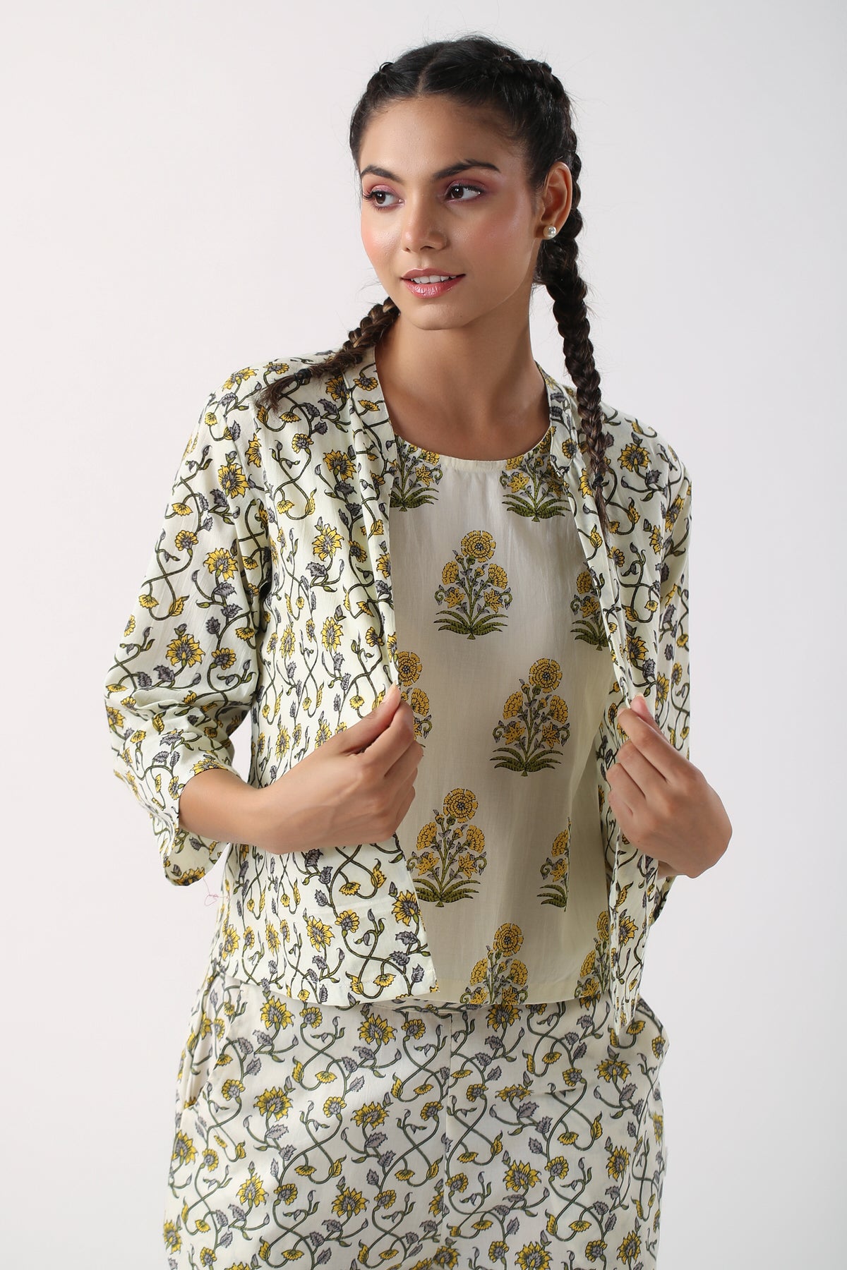 Meadow Melody Cotton Three Piece Set