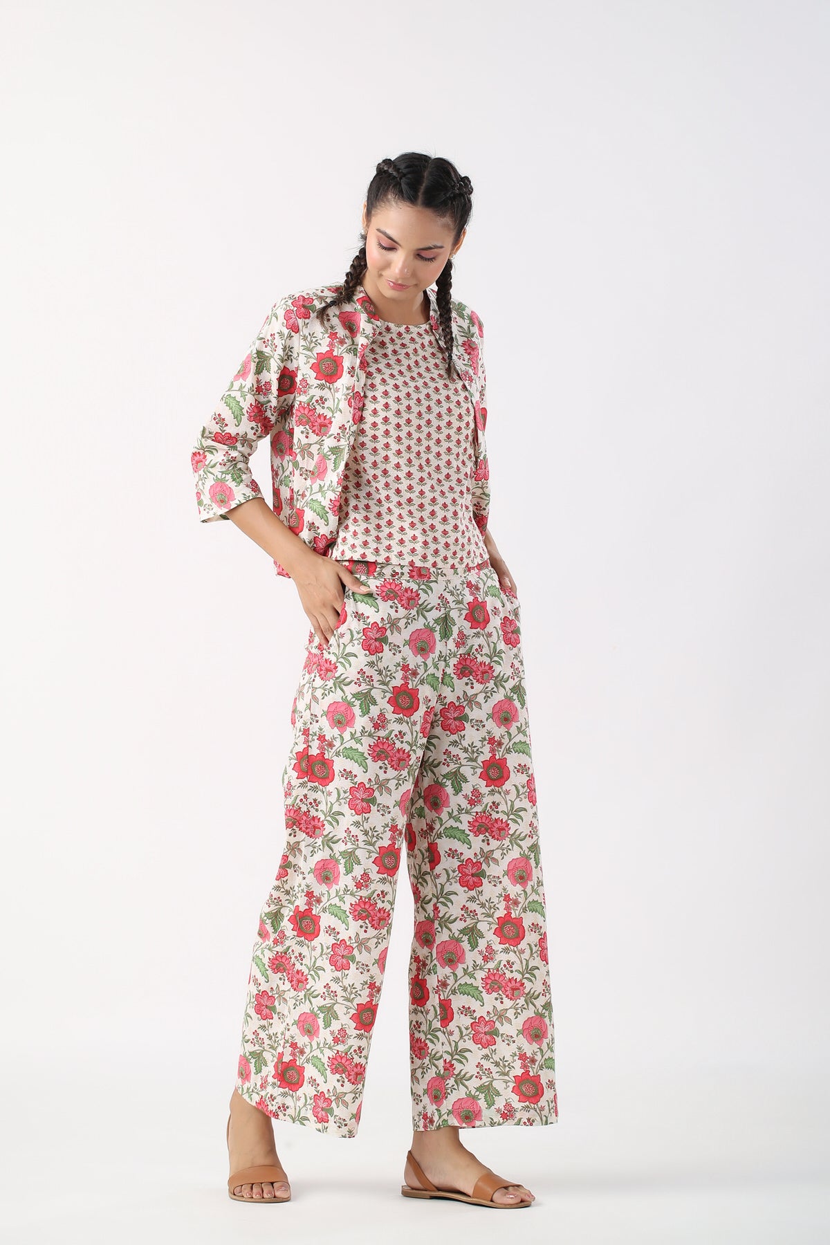 Garden Party Cotton Three Piece Set