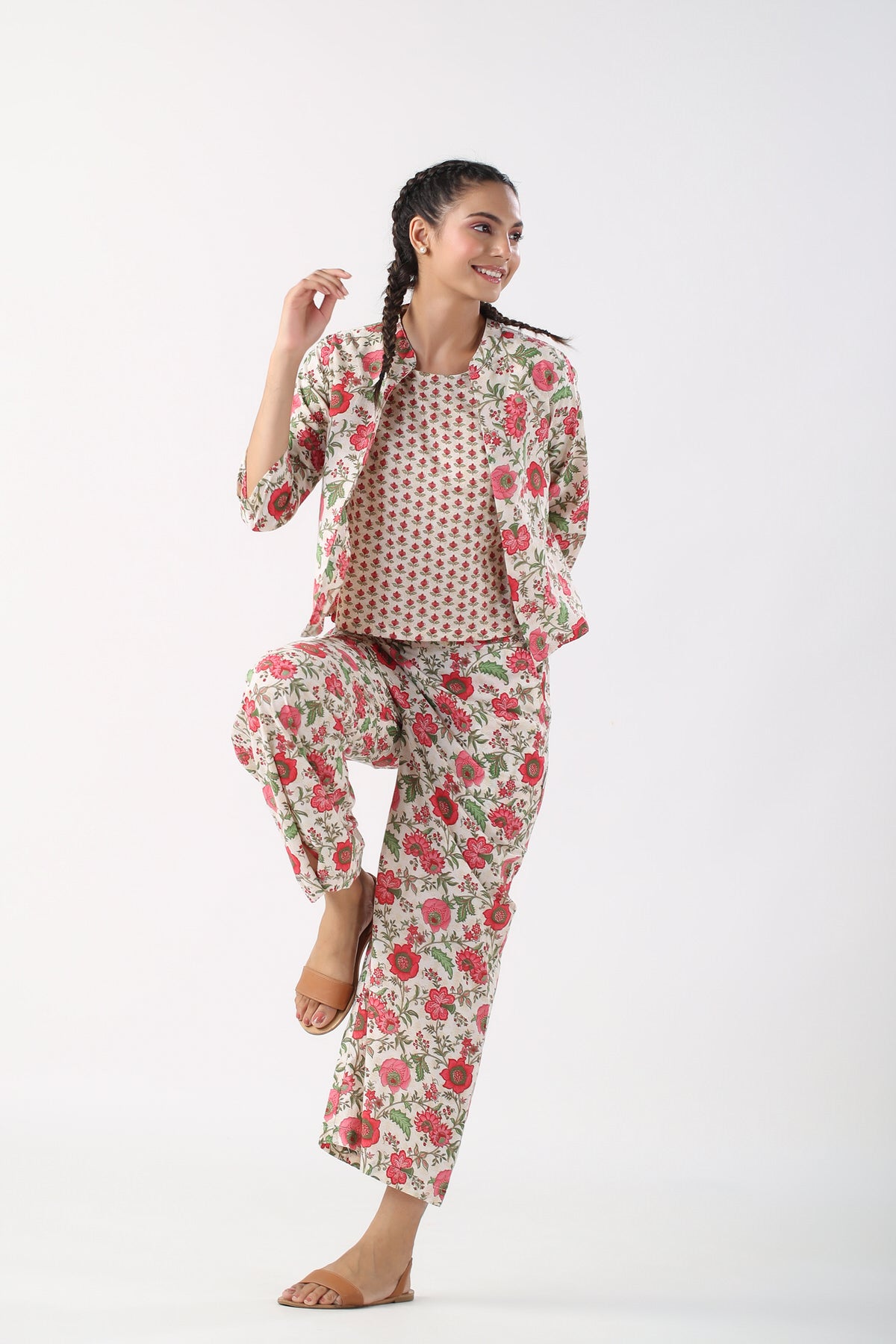 Garden Party Cotton Three Piece Set