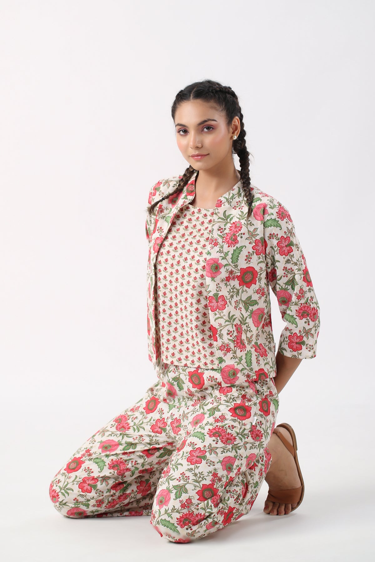 Garden Party Cotton Three Piece Set