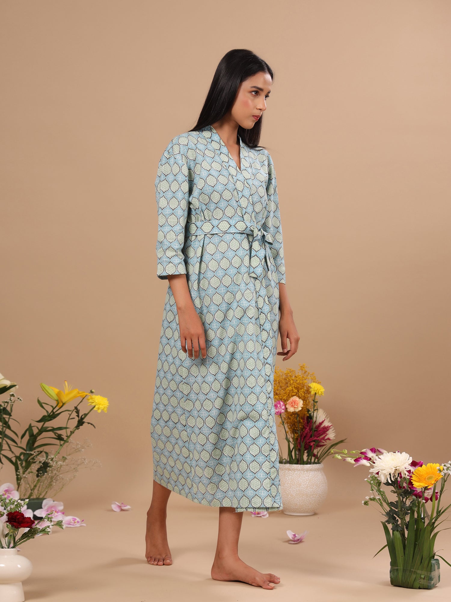 Jharokha on Blue Robe