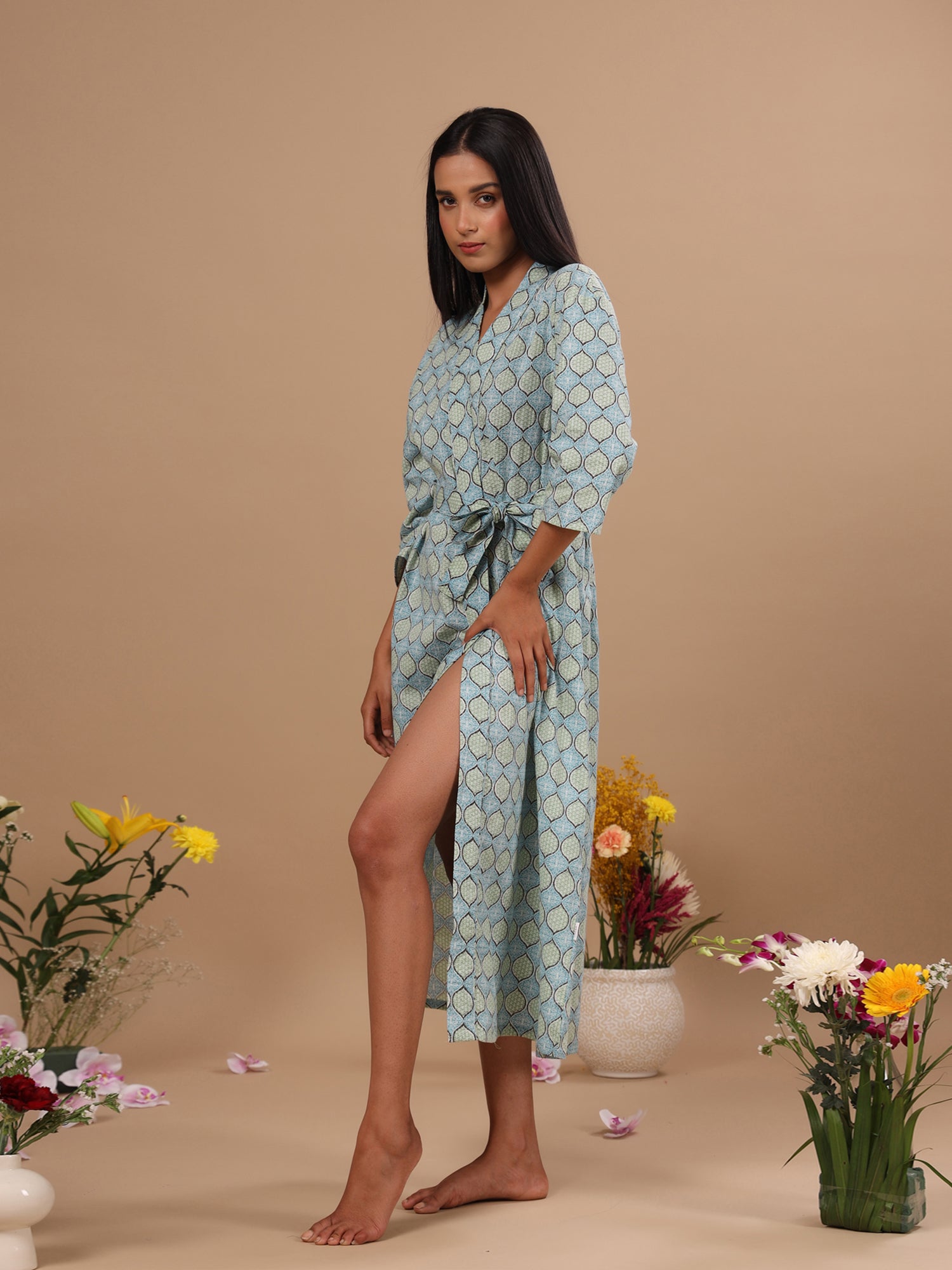 Jharokha on Blue Robe