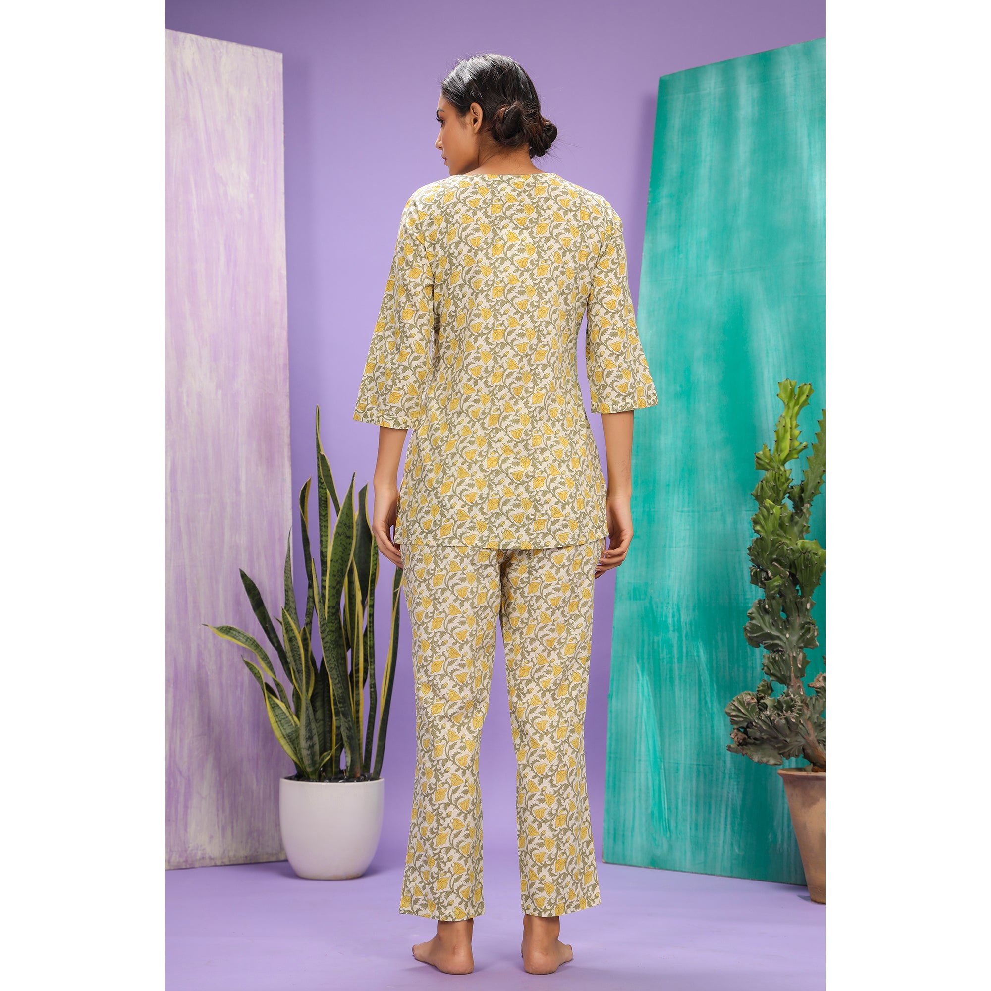 Sunflower on Yellow Loungewear JISORA