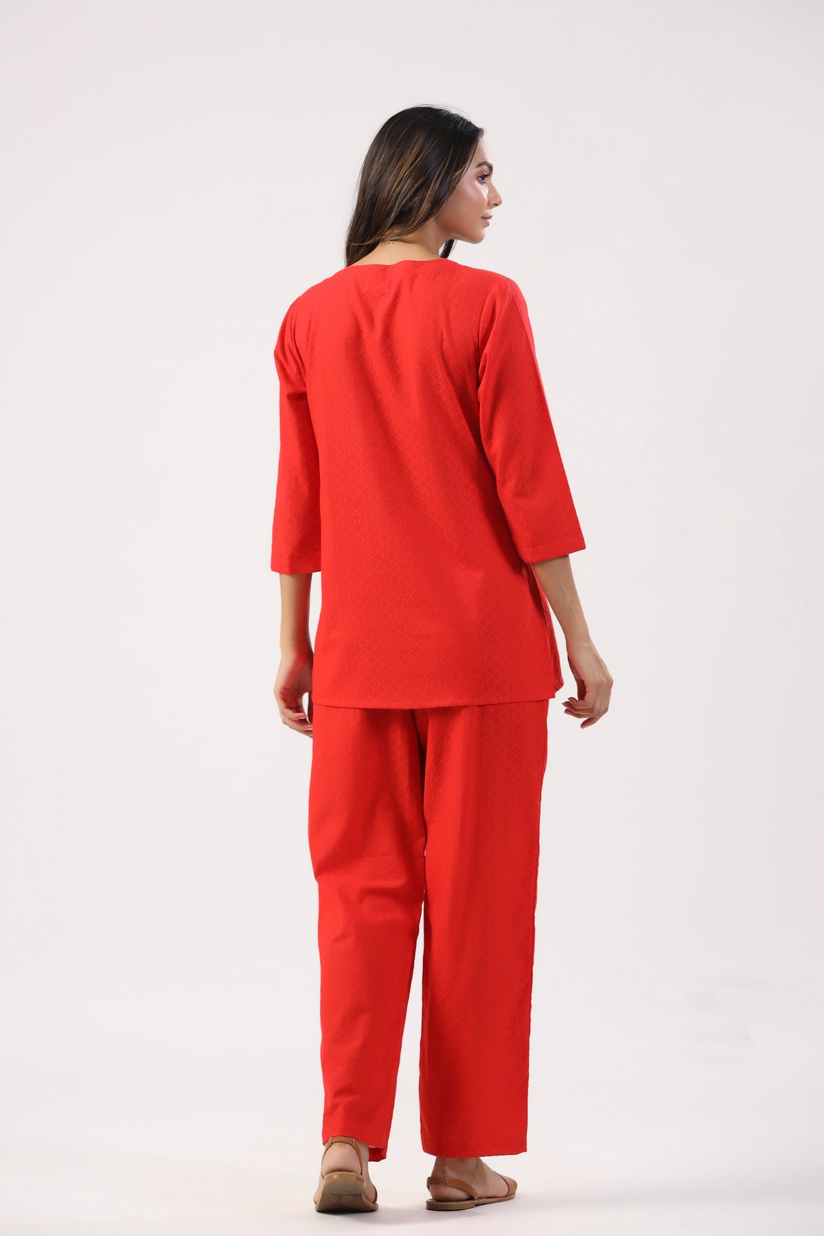 Radiant Rays Cotton Flex Loungewear Top Set