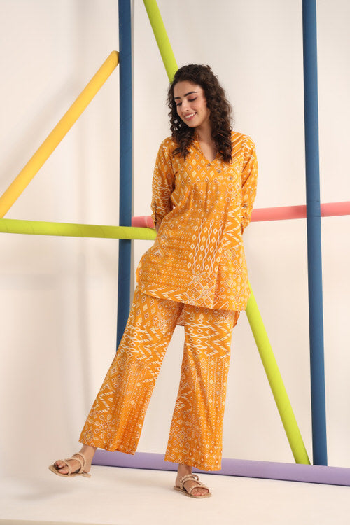 Turmeric Cotton Co-ord Set