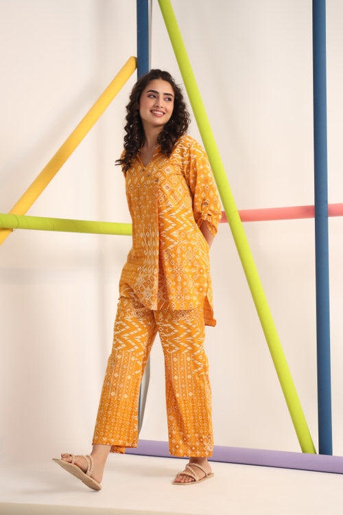 Turmeric Cotton Co-ord Set