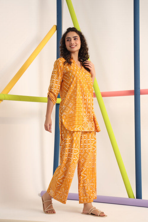 Turmeric Cotton Co-ord Set