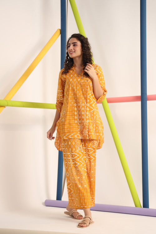 Turmeric Cotton Co-ord Set