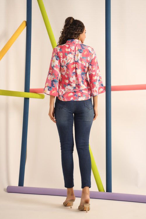 Pink Dynasty Russian Silk Top