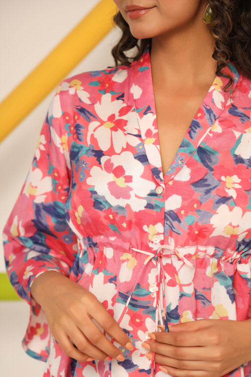 Pink Dynasty Russian Silk Top