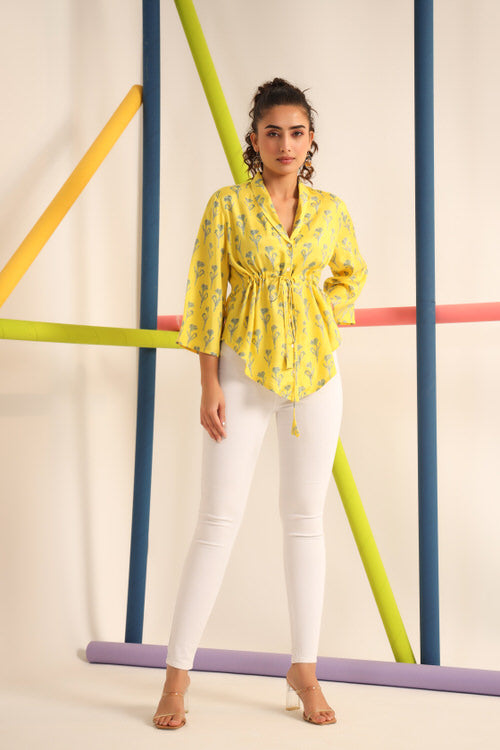 Daffodil Yellow Russian Silk Top