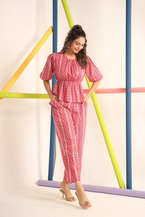 Ruby Cotton Co-ord Set