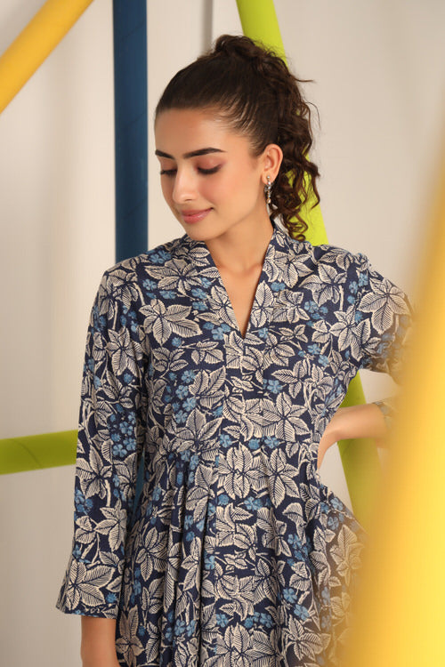 Palm Upside Down Russian Silk Co-ord Set