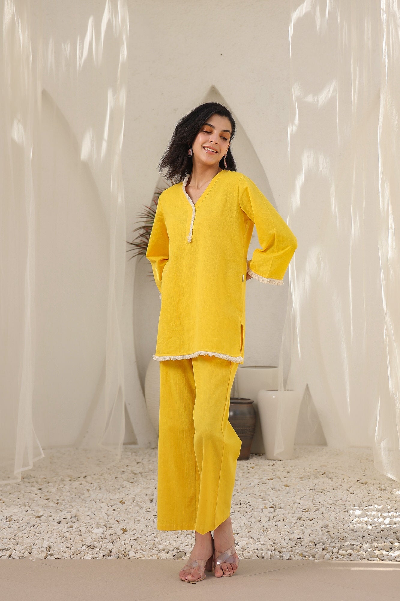 Curcuma Solid Cotton Flex Coord Set