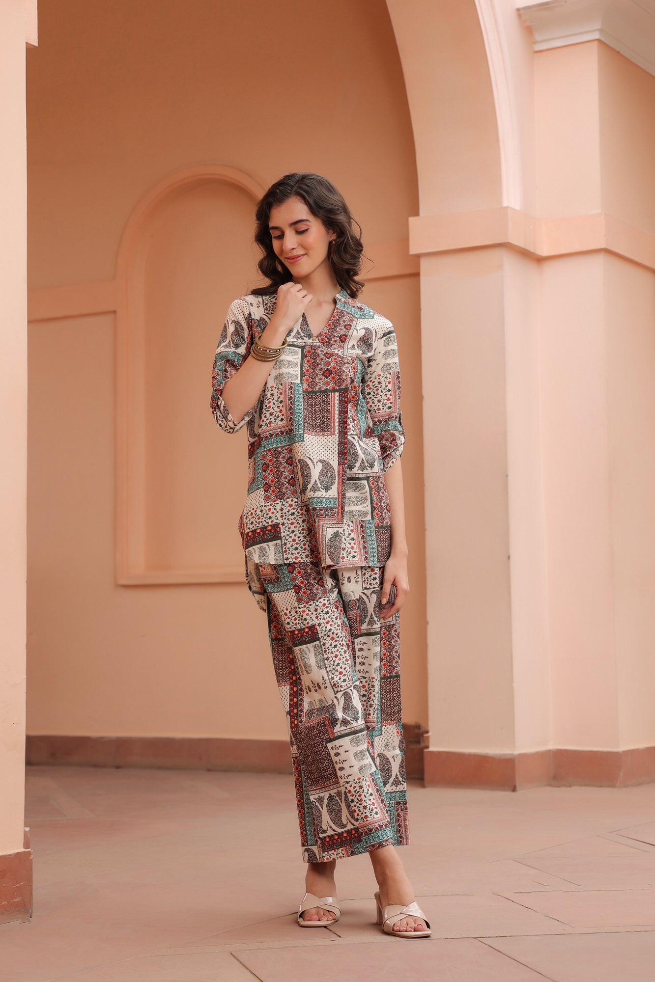 Patchwork Punk Cotton Loungewear Set