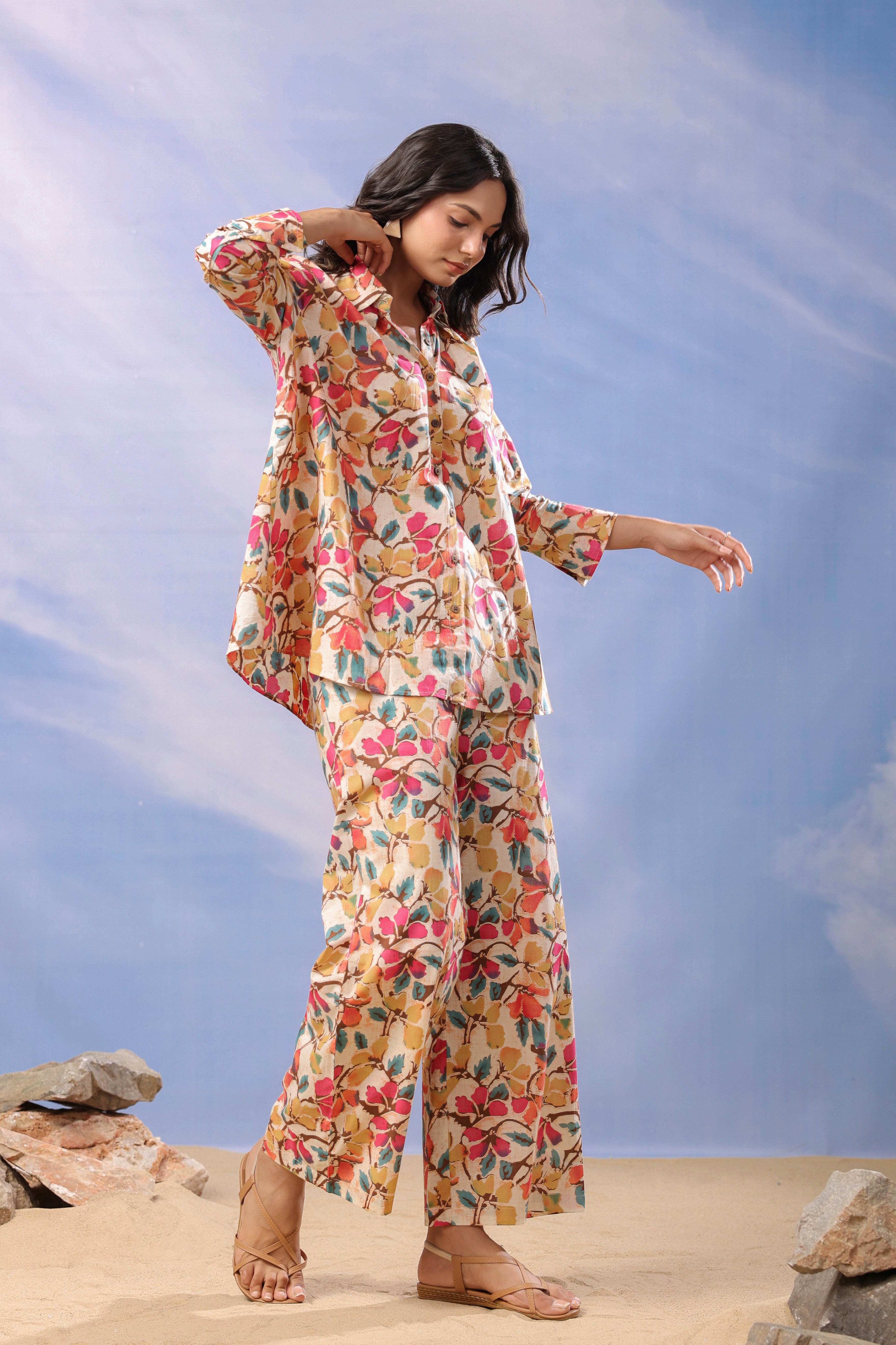 Blooming Panorama Cotton Co Ord Set