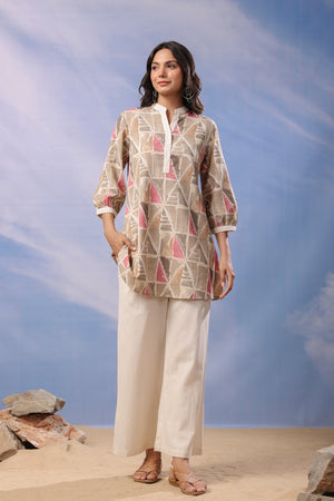 Sandstone Chic Cotton Flex Co-ord Set