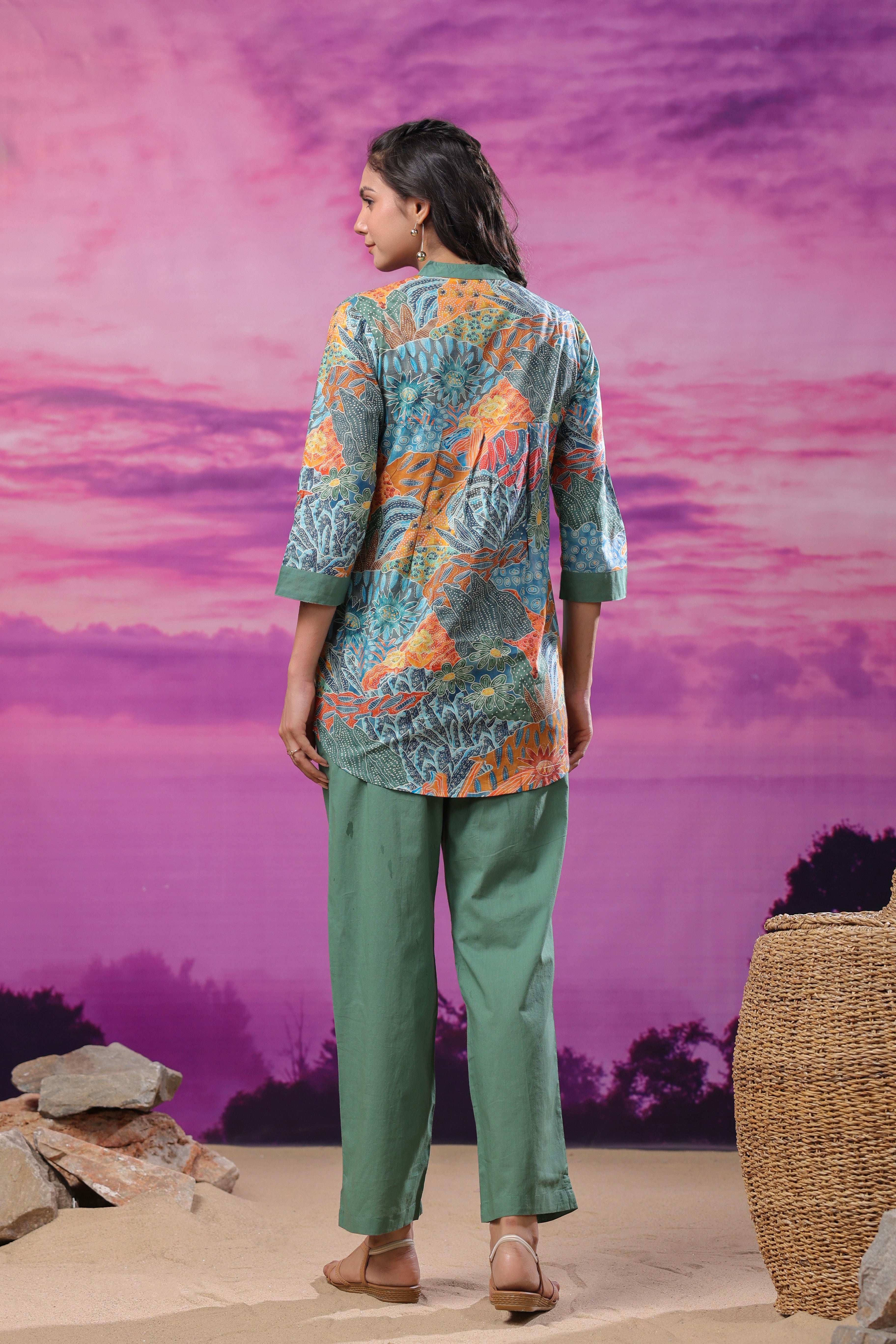 Verdant Vista Cotton Co Ord Set