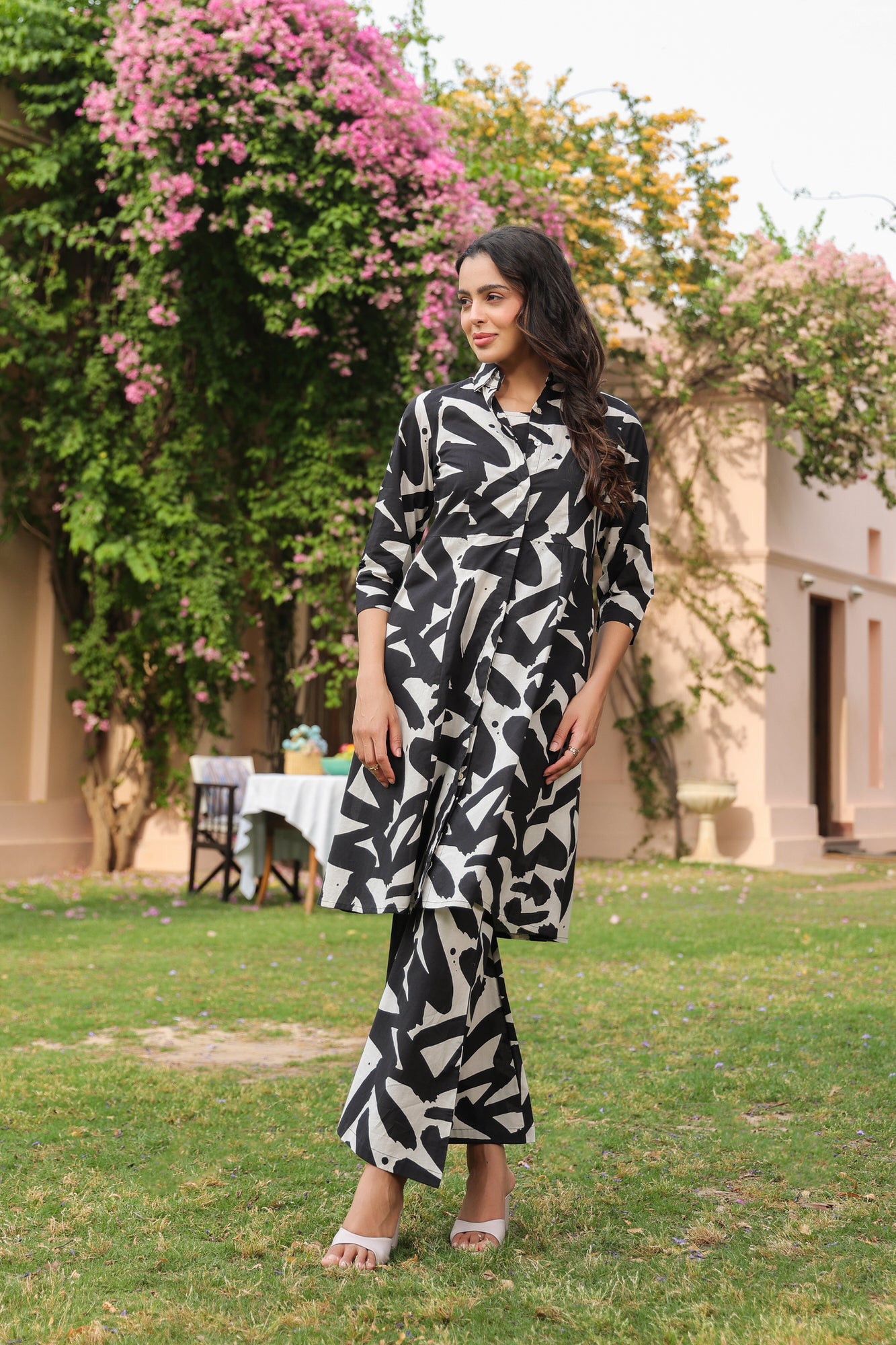 Zebra Zest Cotton Three Piece Coord Set