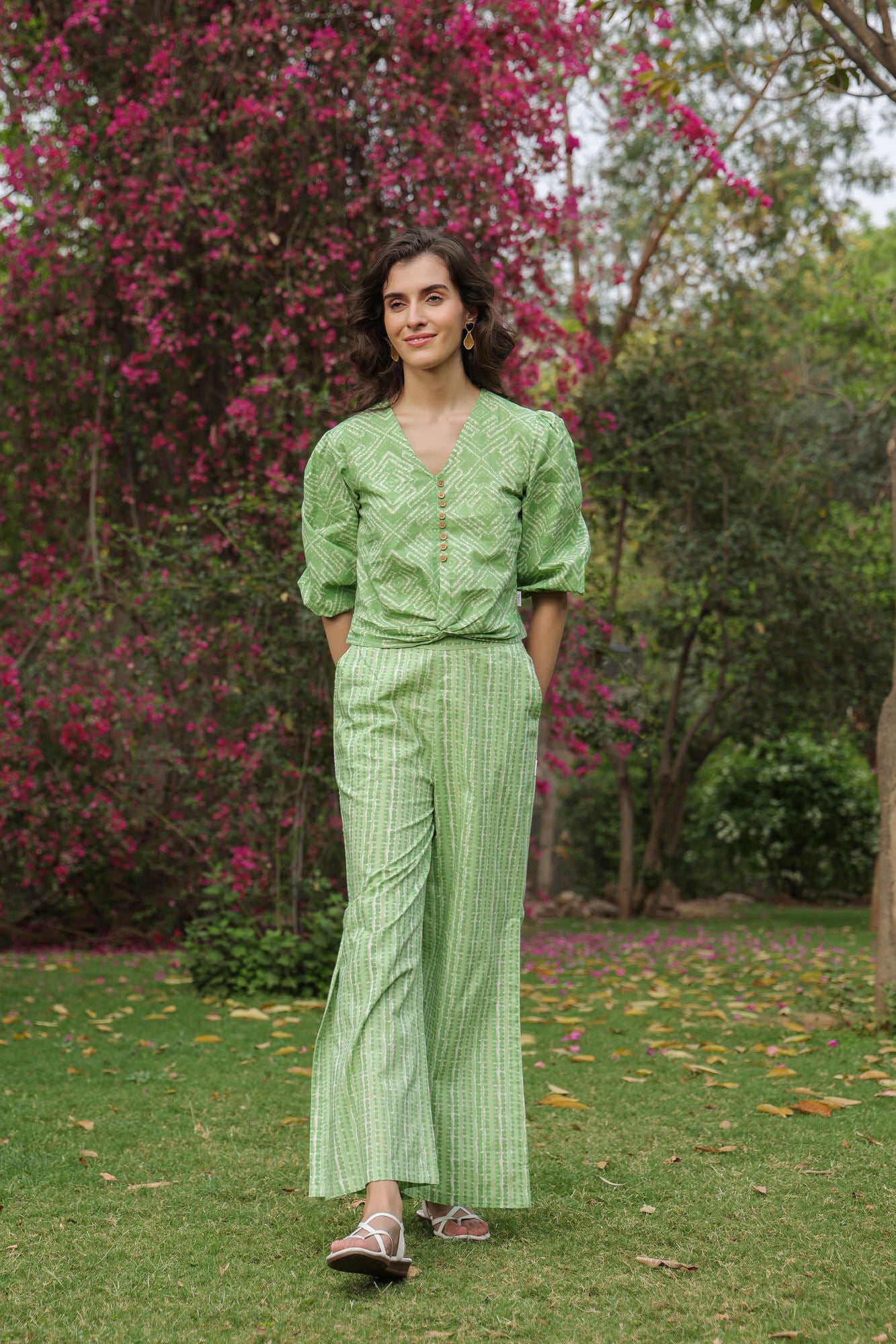 Pista Verde Cotton Coord Set