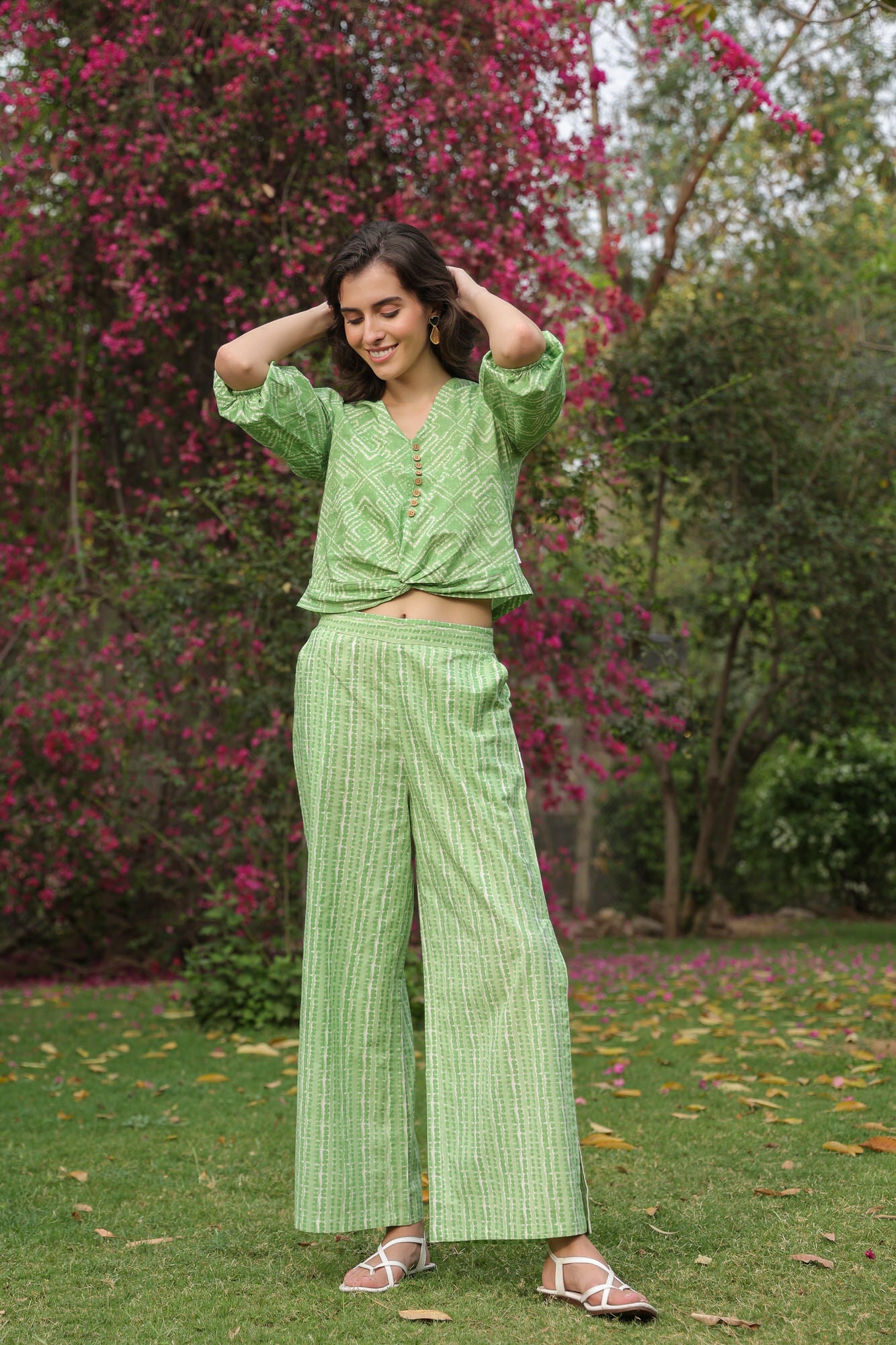 Pista Verde Cotton Coord Set