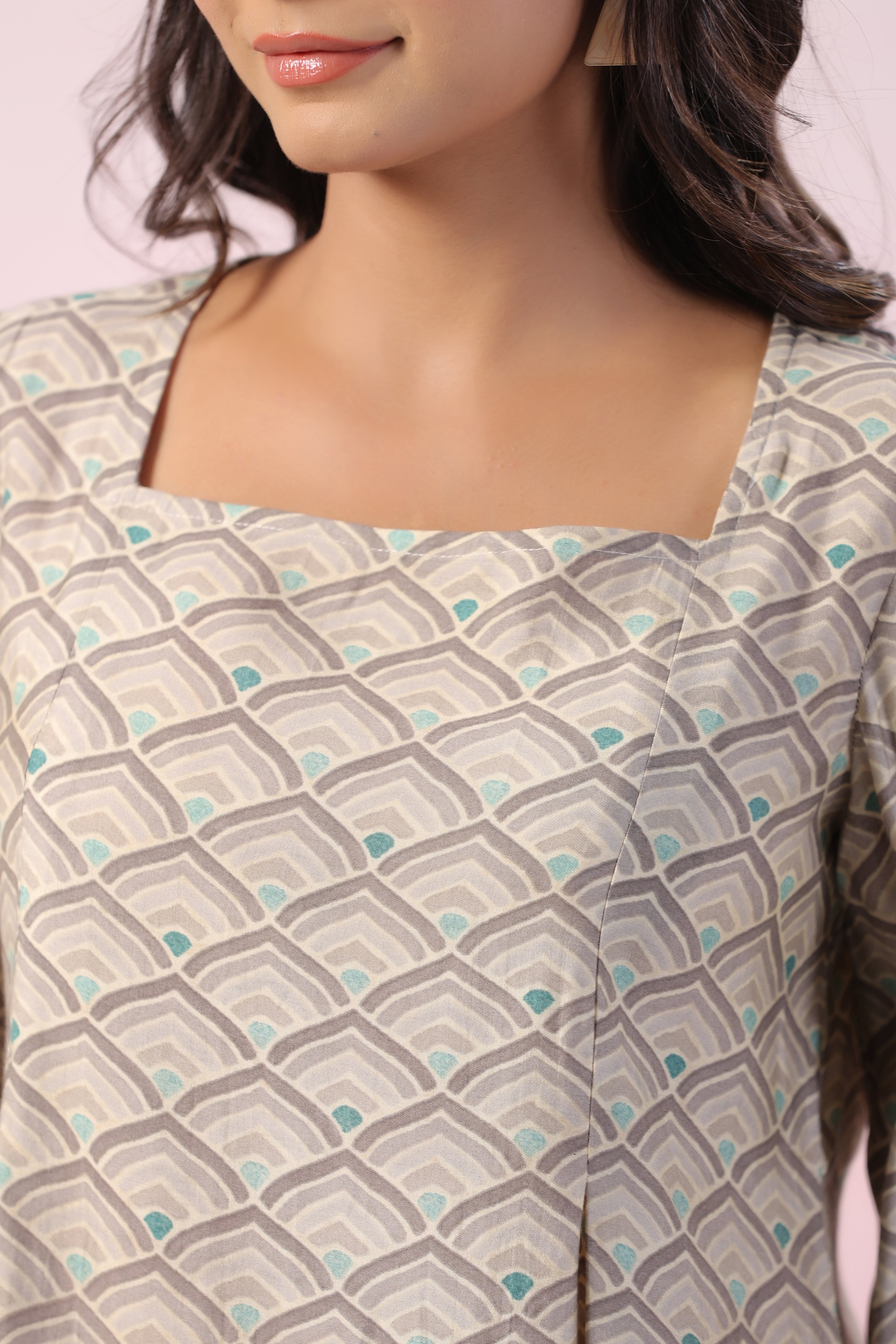 Pista Green Russian Silk Top