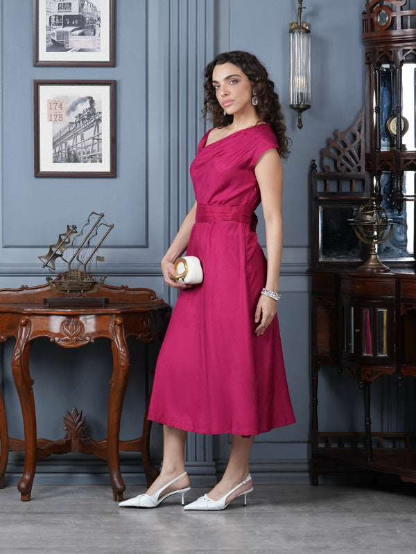 Cherry Manhattan Russian Silk Dress