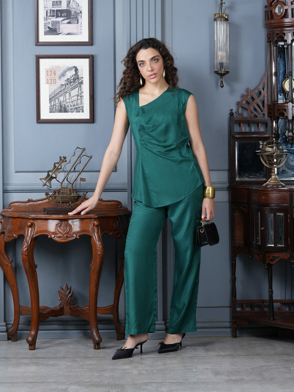 Emerald Elixir Russian Silk Co-ord Set