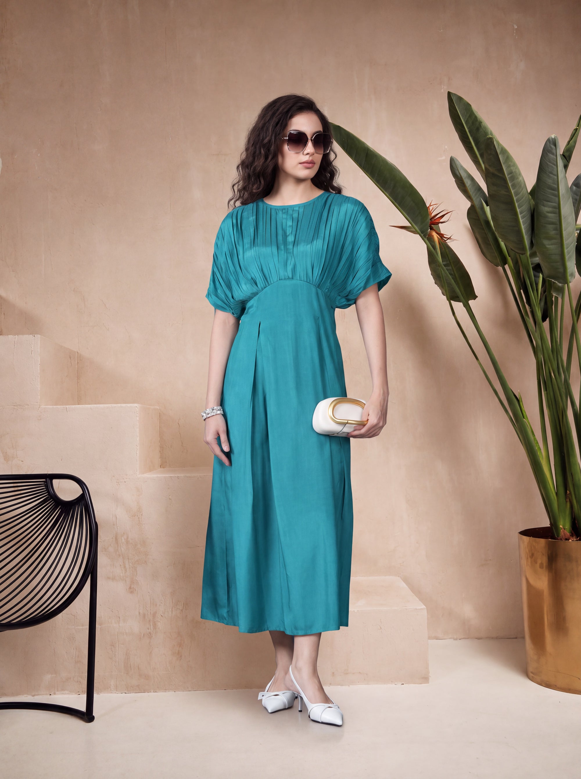 Ocean Breeze Russian Silk Dress