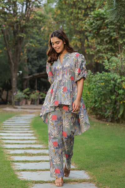 Misty Mulberry cotton co-ord set