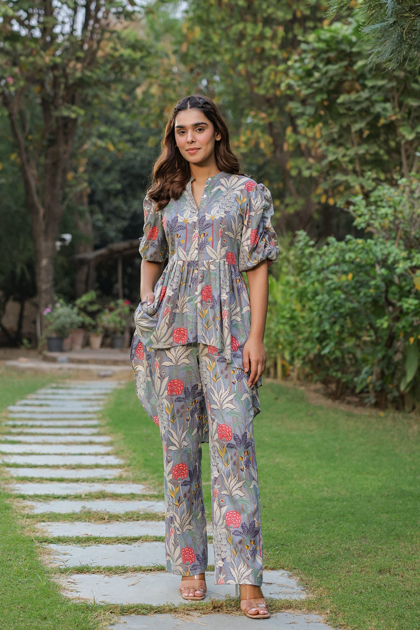Misty Mulberry cotton co-ord set