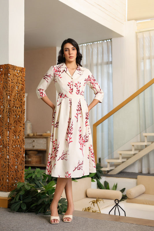 Ivory Ember Savanna Safari Cotton Flex Dress