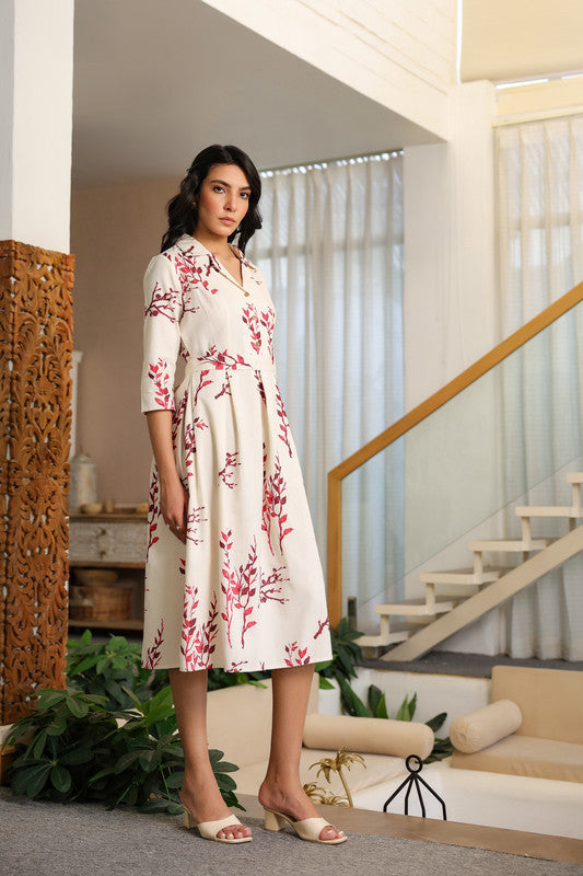 Ivory Ember Savanna Safari Cotton Flex Dress