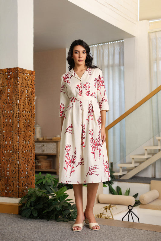 Ivory Ember Savanna Safari Cotton Flex Dress