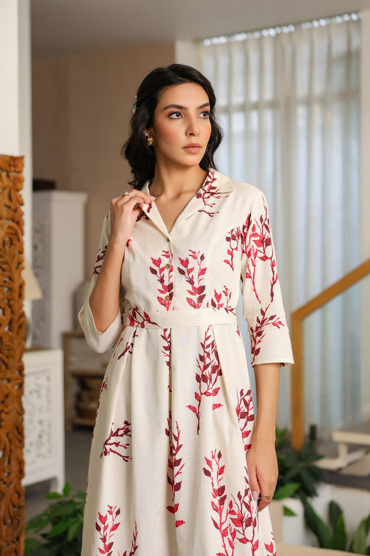 Ivory Ember Savanna Safari Cotton Flex Dress