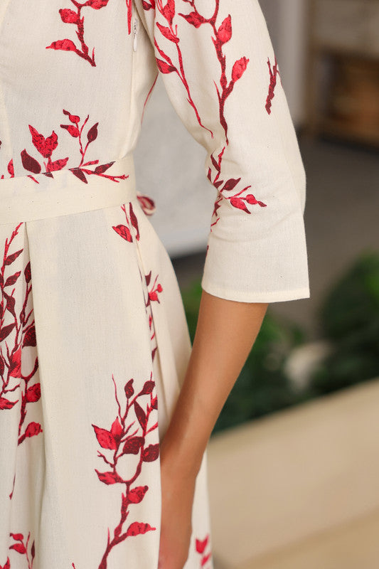 Ivory Ember Savanna Safari Cotton Flex Dress