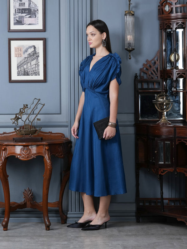 Sapphire Spritz Russian Silk Dress