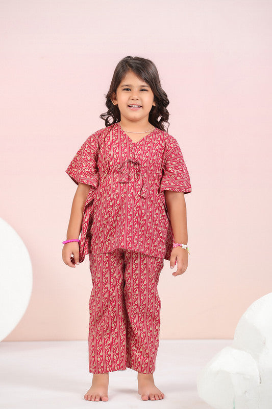 Ruby Traditional Cotton Kaftan Pyjama Set