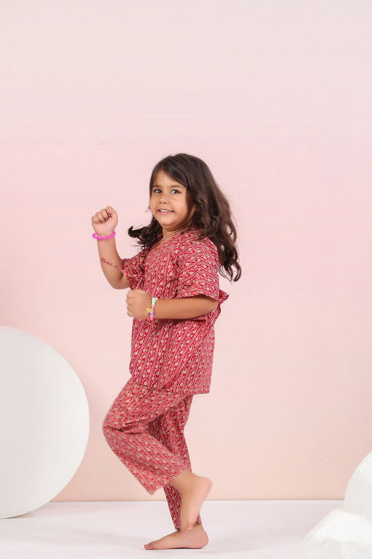 Ruby Traditional Cotton Kaftan Pyjama Set