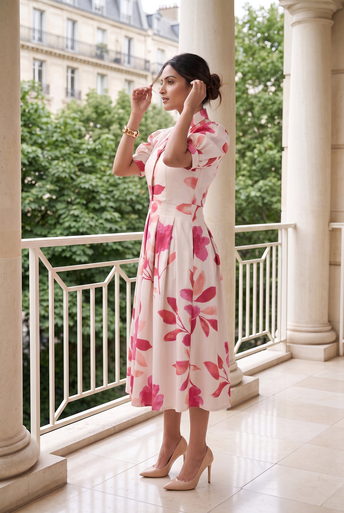 Rosewood Garden Cotton Flex Dress
