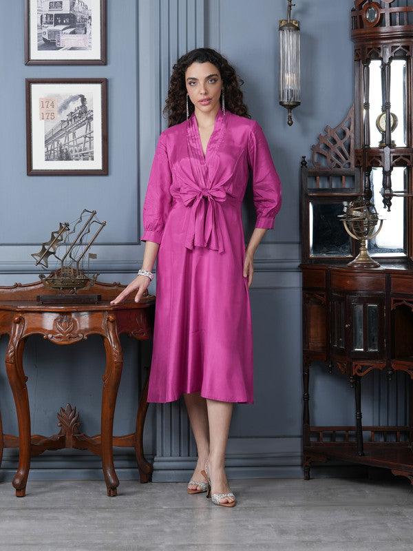 Rosé Reverie Russian Silk Dress