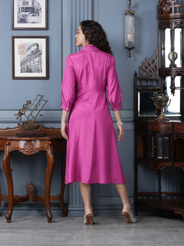 Rosé Reverie Russian Silk Dress