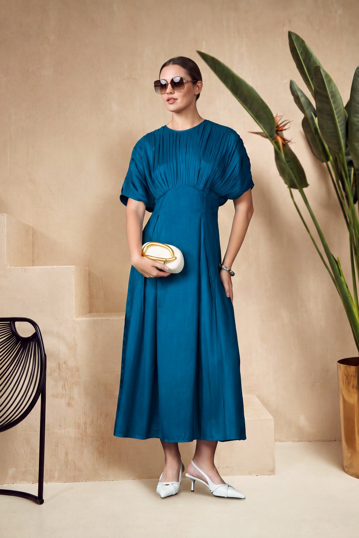 Ocean Bliss Russian Silk Dress