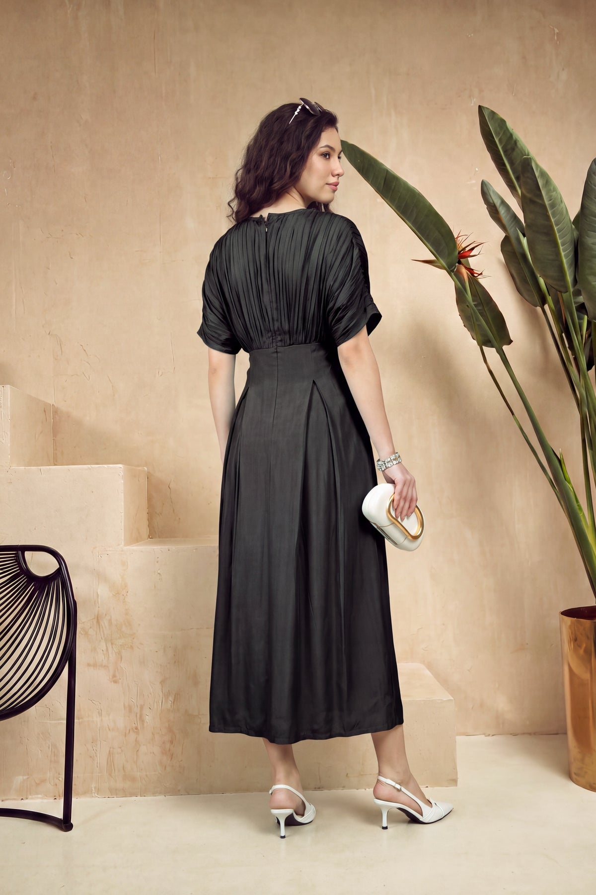 Midnight Grace Russian Silk Dress