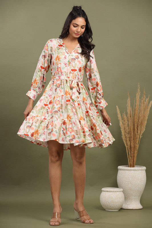 Blossom Breeze Russian Silk Dress