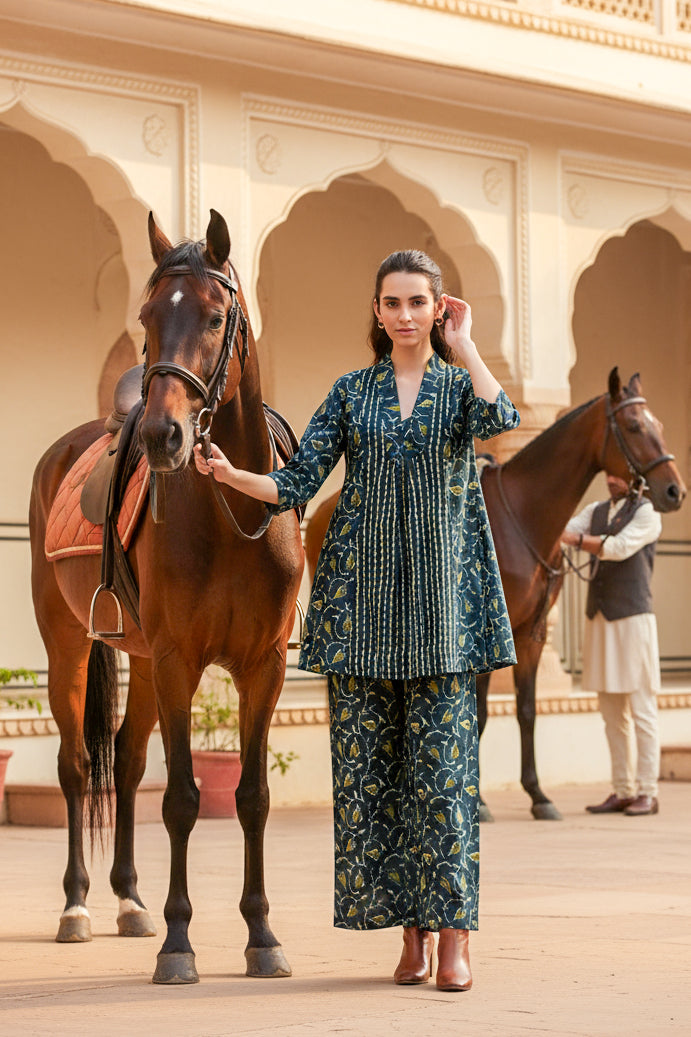 Tropical Dusk Printed Cotton Co-ord Set