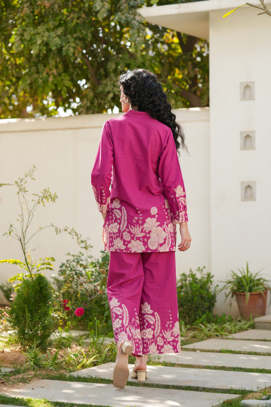 Pink Blush Petal Cotton Co-ord Set