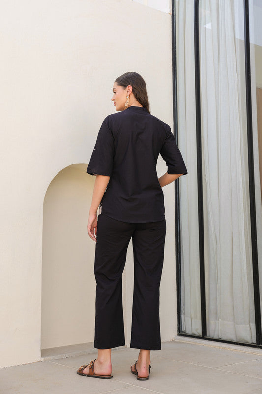 Moonlit Noir Cotton Co-ord Set