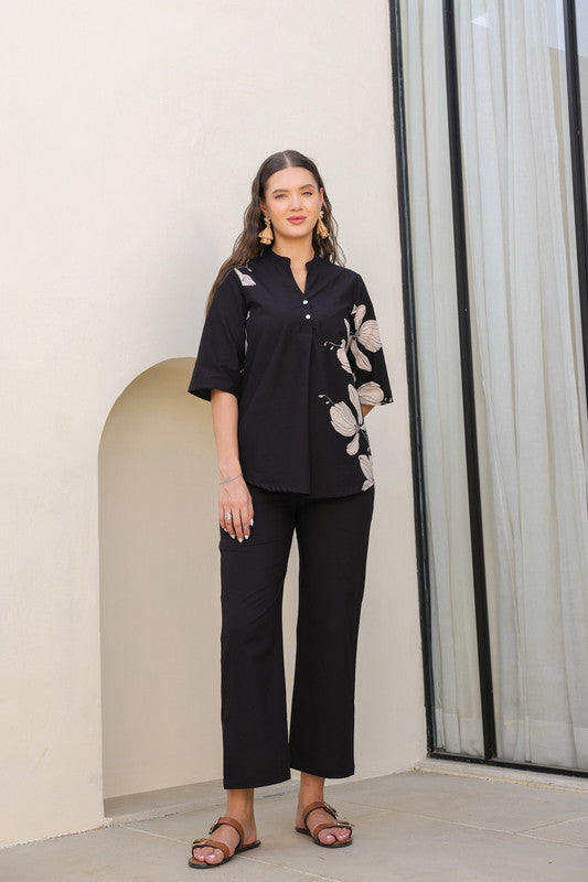 Moonlit Noir Cotton Co-ord Set